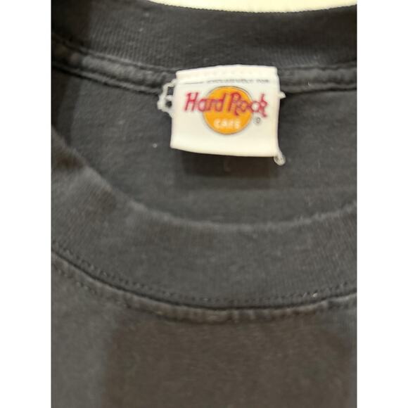 Hard Rock Cafe TShirt Mens LG Black Washington DC Guitar Graphic Back Hit VTG 90 - Picture 4 of 8